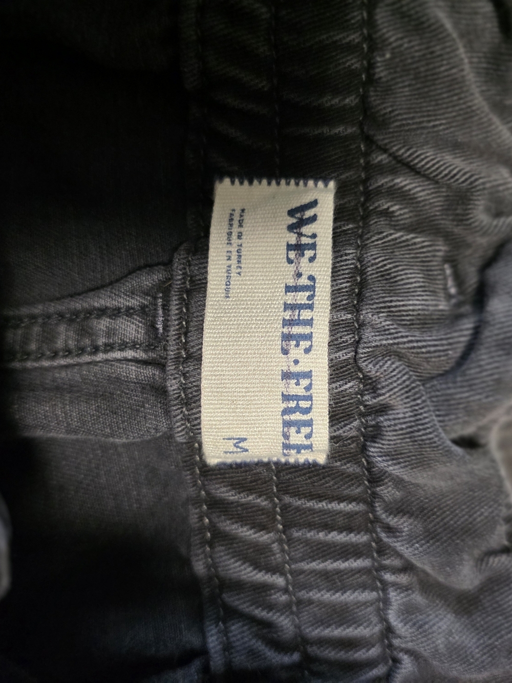We The Free Charcoal D-Ring Belt Barrel Pants - Picture 4 of 7